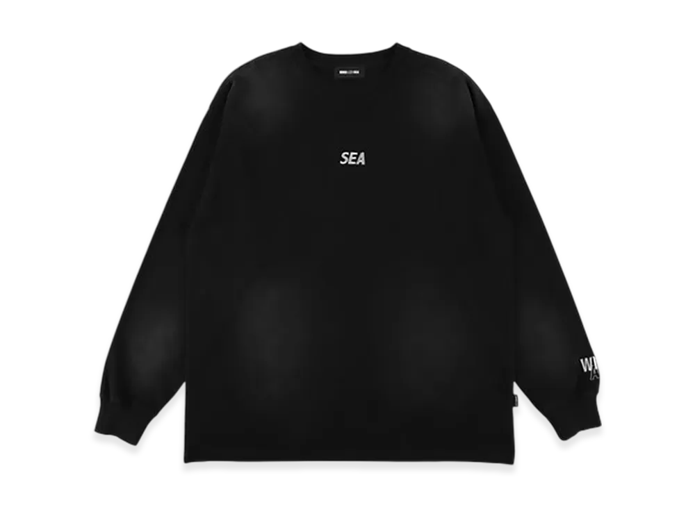 WIND AND SEA Sulfur Dyeing Logo L/S Tee "Black"
