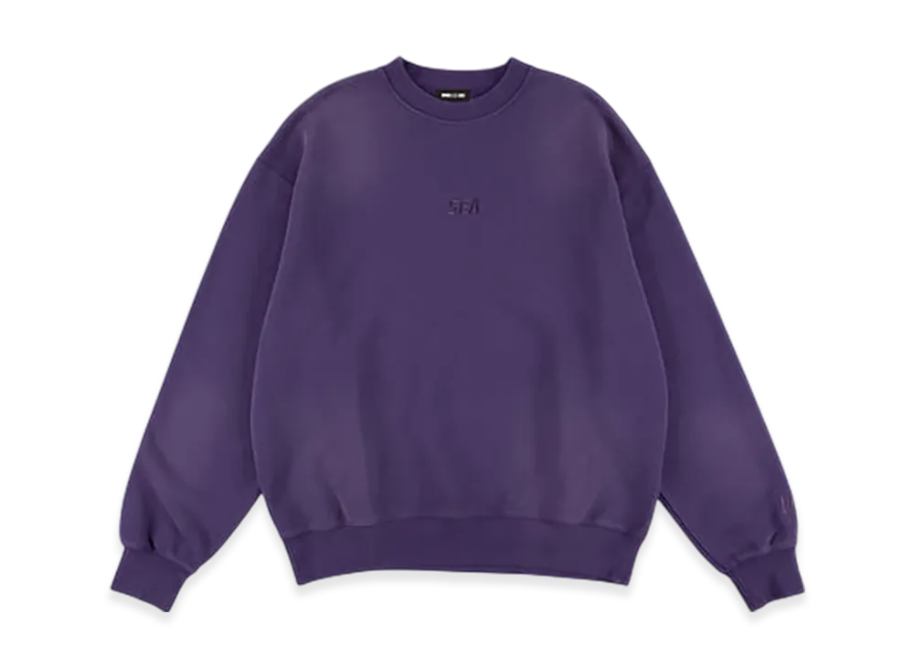 WIND AND SEA Sulfur Dyeing Logo Crewneck Sweatshirt "Purple"