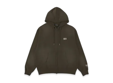 WIND AND SEA Sulfur Dyeing Logo Zip Sweatshirt "Brown"