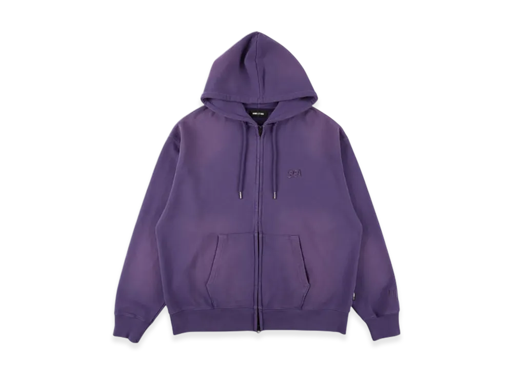 WIND AND SEA Sulfur Dyeing Logo Zip Sweatshirt "Purple"