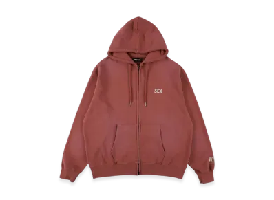 WIND AND SEA Sulfur Dyeing Logo Zip Sweatshirt "Red"