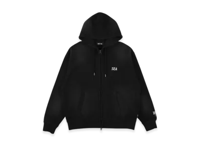 WIND AND SEA Sulfur Dyeing Logo Zip Sweatshirt "Black"