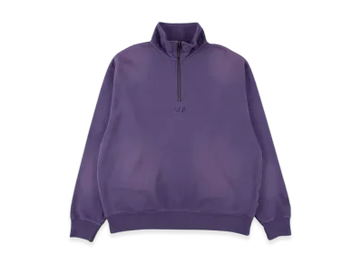 WIND AND SEA Sulfur Dyeing Logo Half Zip Sweatshirt "Purple"