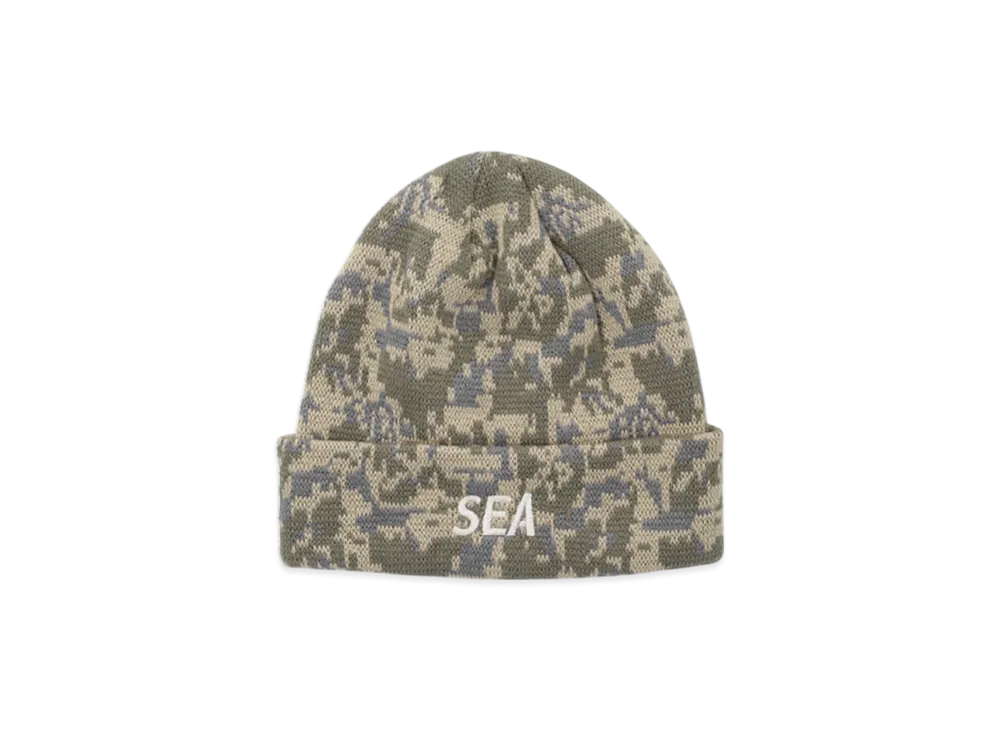 WIND AND SEA Camo Ess Knitcap "Digtal Camo"