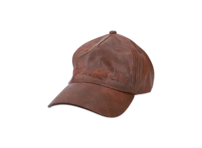 WIND AND SEA Syntetic Leather Cap "Dark Red"