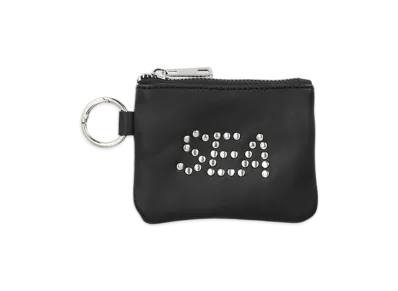 WIND AND SEA Studded Leather Coin Case "Black"