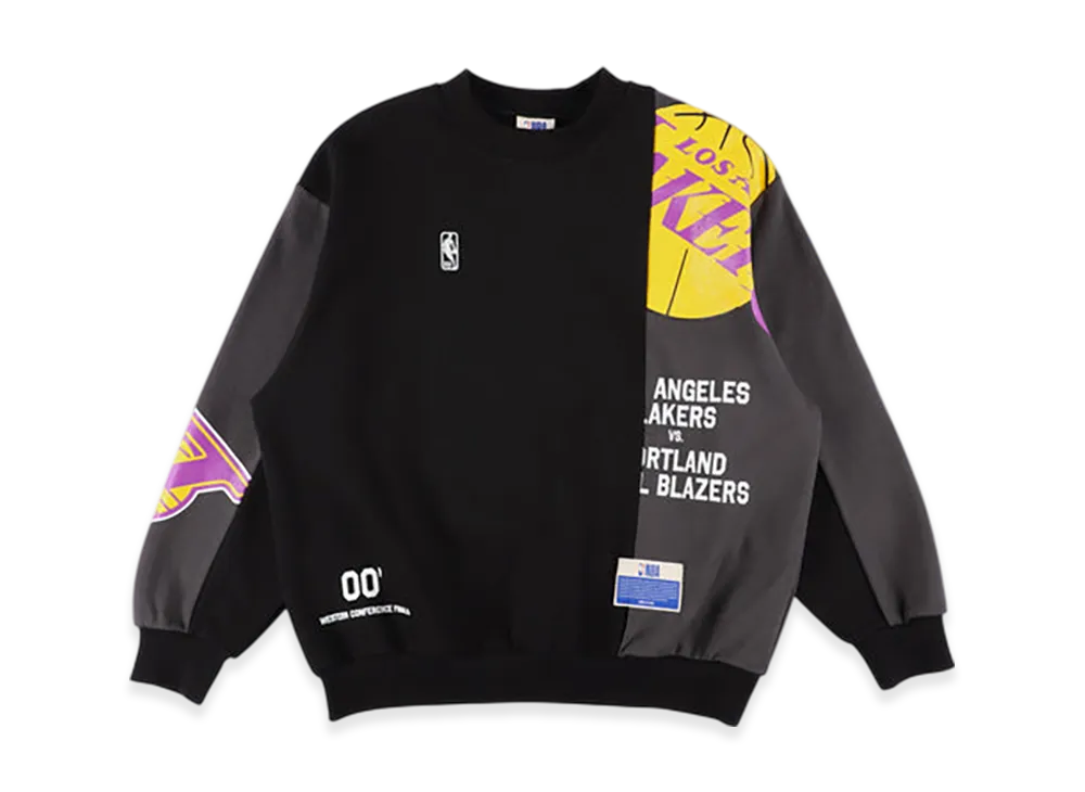 WIND AND SEA x NBA Panel Sweatshirts "Lakers Blazers"