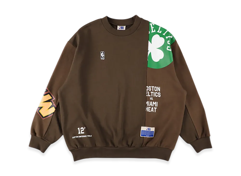 WIND AND SEA x NBA Panel Sweatshirts "Celtics Heat"