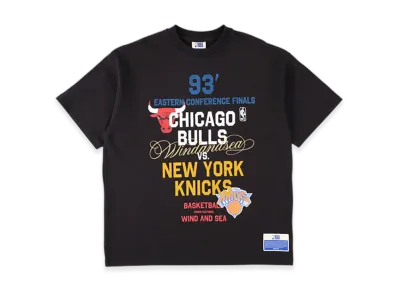 WIND AND SEA x NBA Multi-Technique Graphic Tee (BULLS KNICKS) "Black"