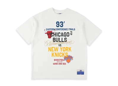 WIND AND SEA x NBA Multi-Technique Graphic Tee (BULLS KNICKS) "White"