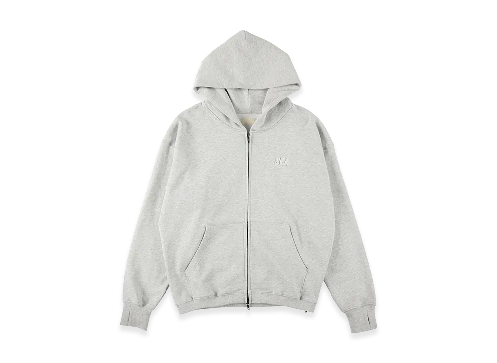 WIND AND SEA Cozy Zip Hooded Sweatshirt "Heather Gray"