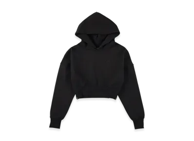 WIND AND SEA Cozy Cropped Hooded Sweatshirt "Black"