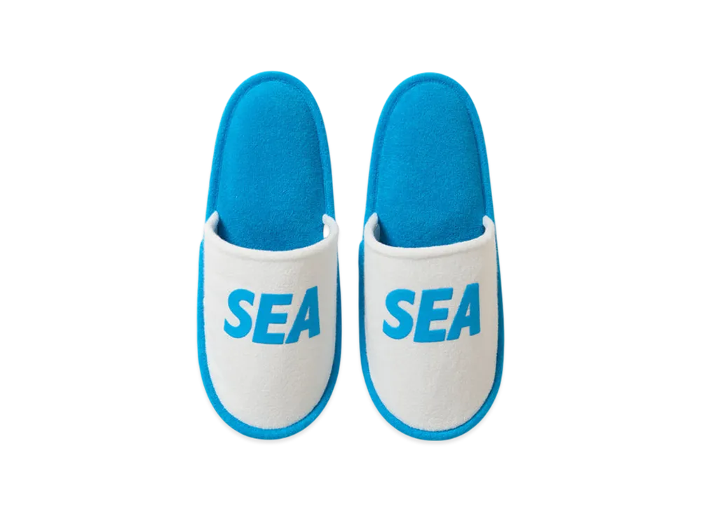 WIND AND SEA x MIYOSHI RUG Slippers "Blue"