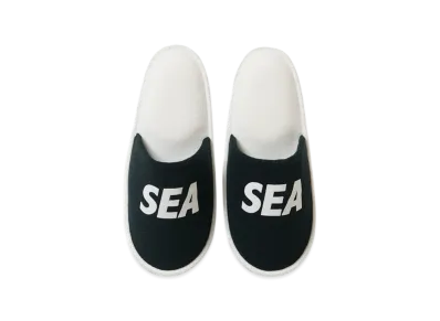 WIND AND SEA x MIYOSHI RUG Slippers "Black"