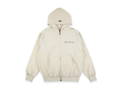 WIND AND SEA Damage Pigment Zip Up Sweatshirt "Ivory"