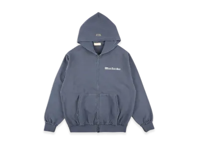 WIND AND SEA Damage Pigment Zip Up Sweatshirt "Blue"