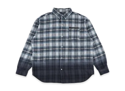 WIND AND SEA Gradation Flannel Shirt "Blue"