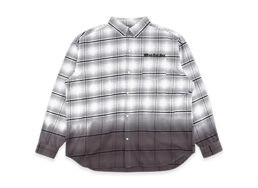 WIND AND SEA Gradation Flannel Shirt "Gray"