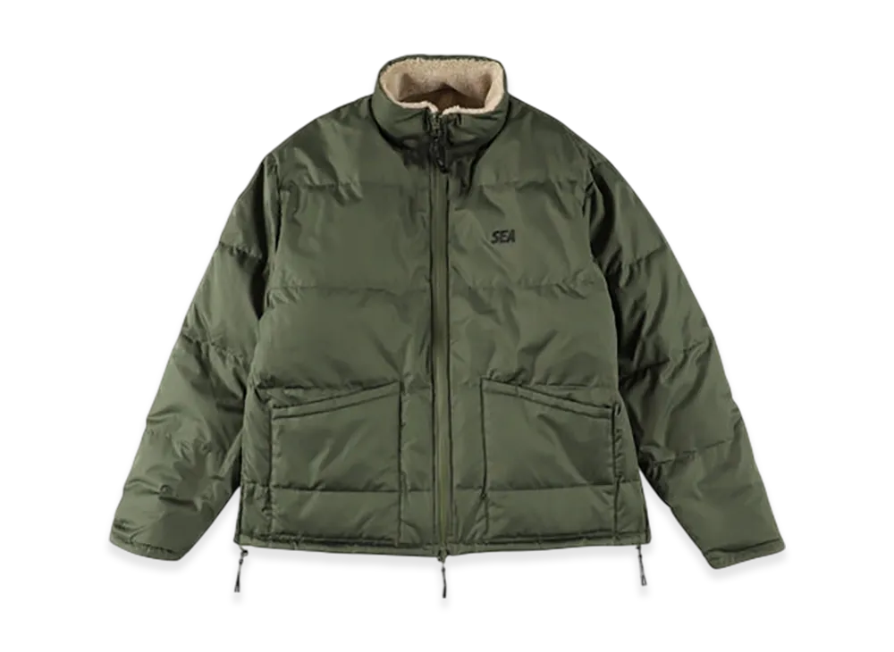 WIND AND SEA x TAION Reversible Boa x Down "Olive"