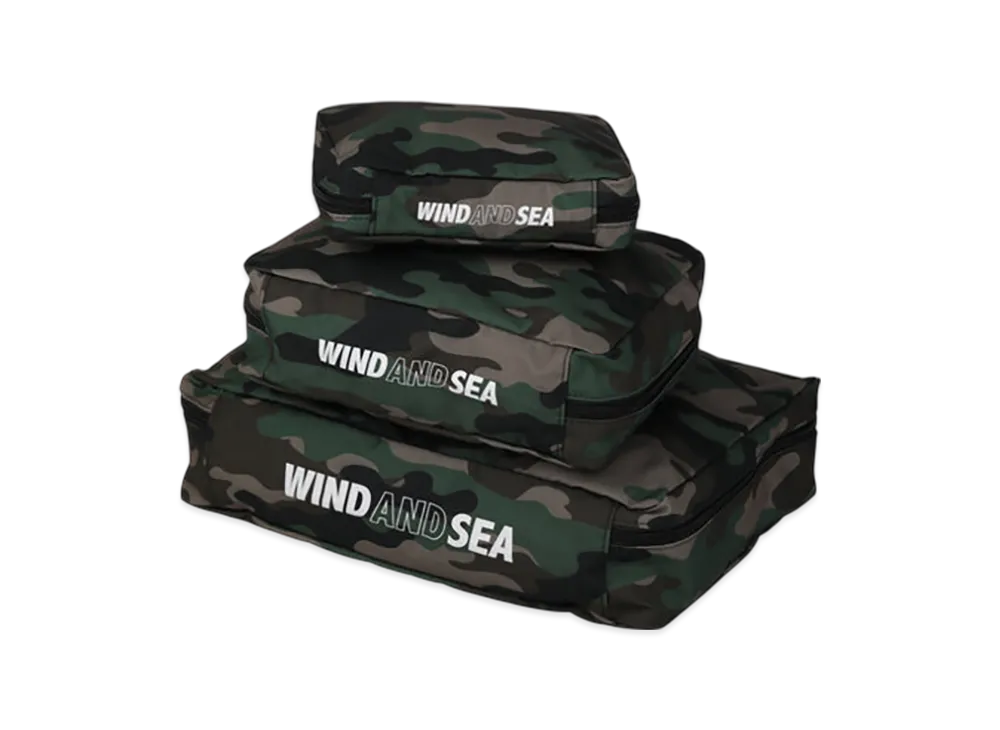 WIND AND SEA 3P Travel Pouch "Camo"