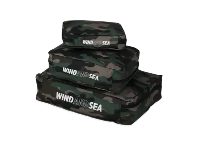 WIND AND SEA 3P Travel Pouch "Camo"