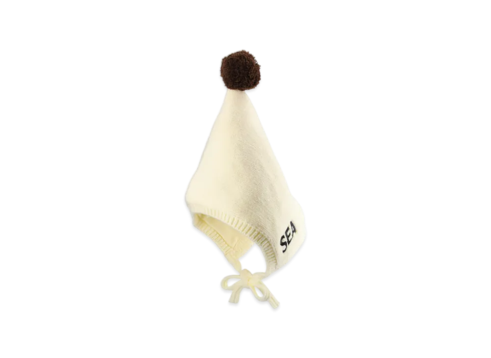 WIND AND SEA Knit Form Bonnet "Offwhite"