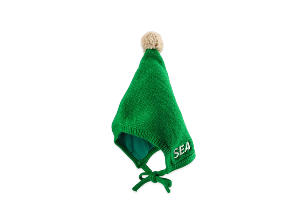 WIND AND SEA Knit Form Bonnet "Green"