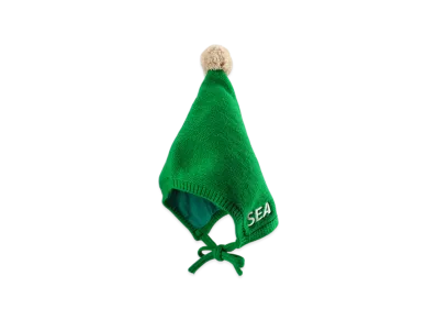 WIND AND SEA Knit Form Bonnet "Green"
