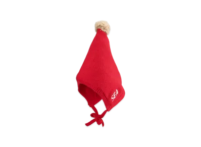 WIND AND SEA Knit Form Bonnet "Red"