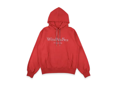 WIND AND SEA Draw Cord Hooded Sweatshirt "Red"
