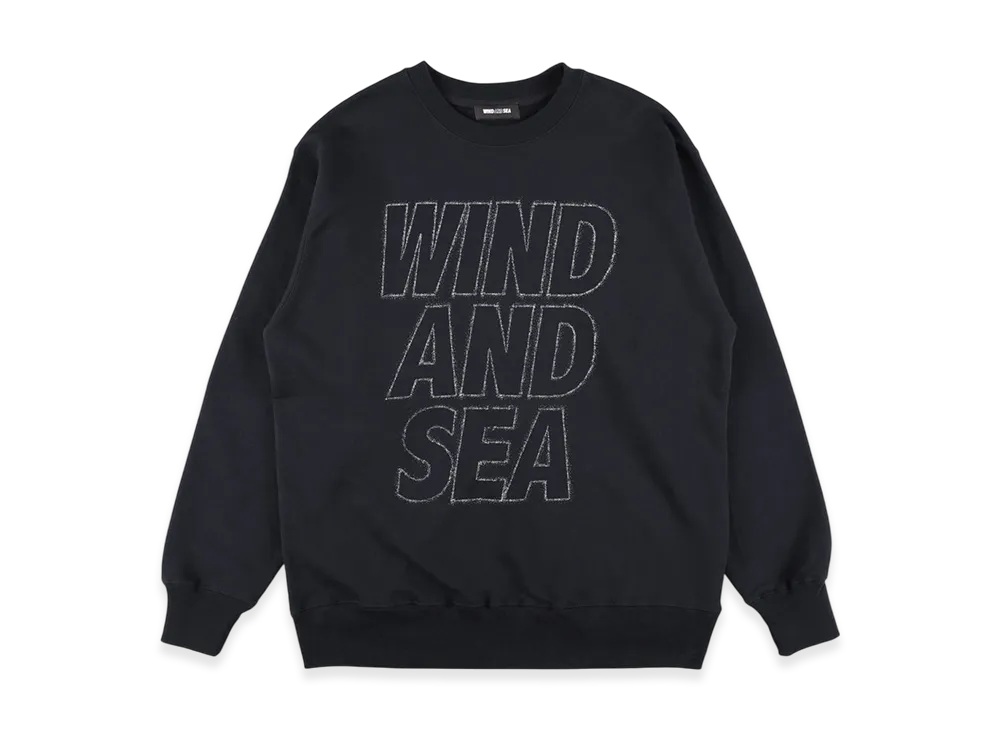WIND AND SEA Metallic Crewneck Sweatshirt "Navy"