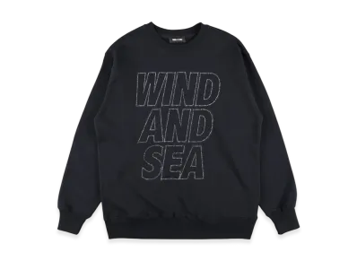 WIND AND SEA Metallic Crewneck Sweatshirt "Navy"