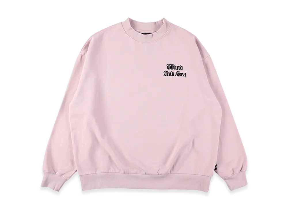 WIND AND SEA Flocky Crewneck Sweatshirt "Light Purple"