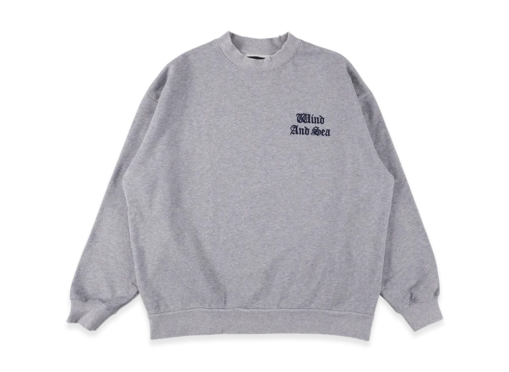 WIND AND SEA Flocky Crewneck Sweatshirt "Gray"