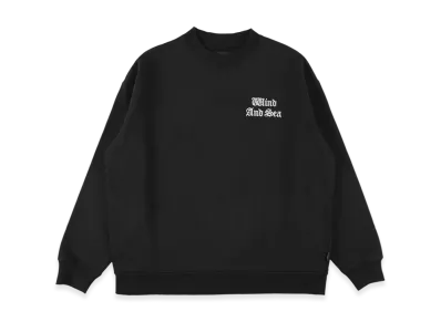 WIND AND SEA Flocky Crewneck Sweatshirt "Black"