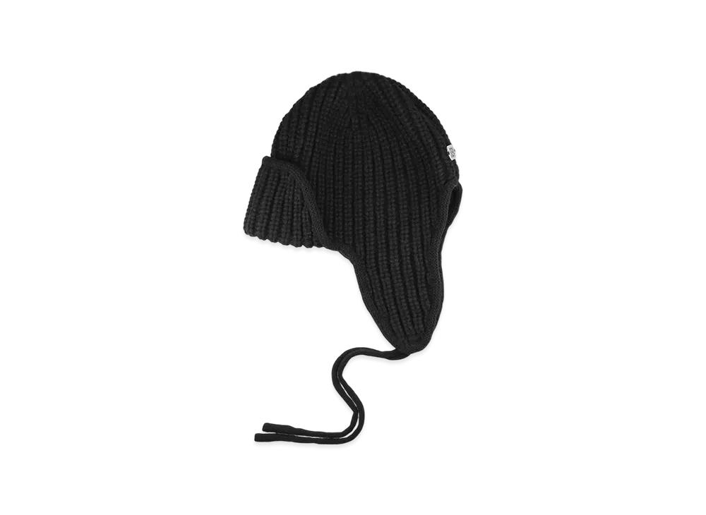 WIND AND SEA Knit Flight Cap "Black"