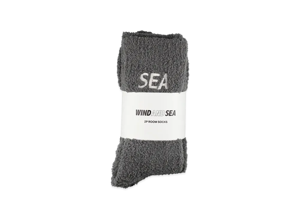 WIND AND SEA 2P SEA Room Socks "Gray"