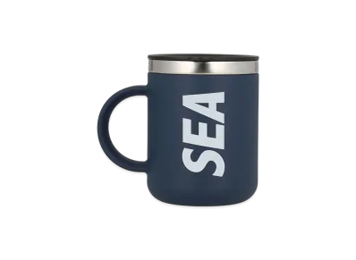 WIND AND SEA 12 oz Closeable Coffee Mug "Indigo"