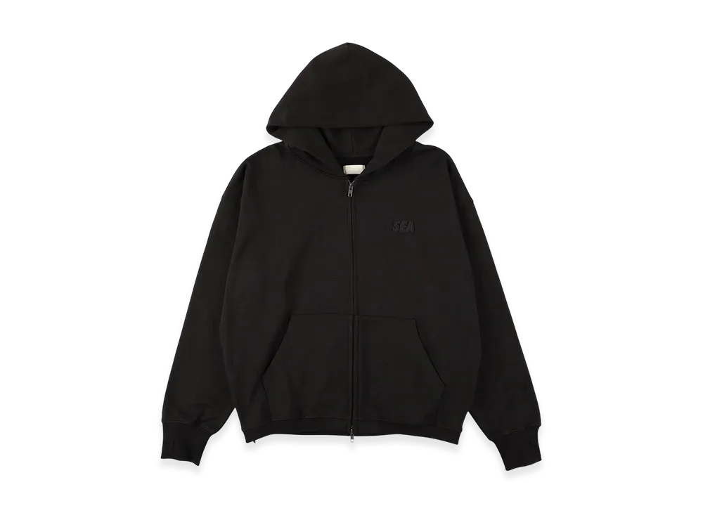 WIND AND SEA Cozy Zip Hooded Sweatshirt "Black"