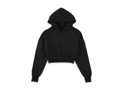 WIND AND SEA Cozy Cropped Hooded Sweatshirt(Ladies) "Black"