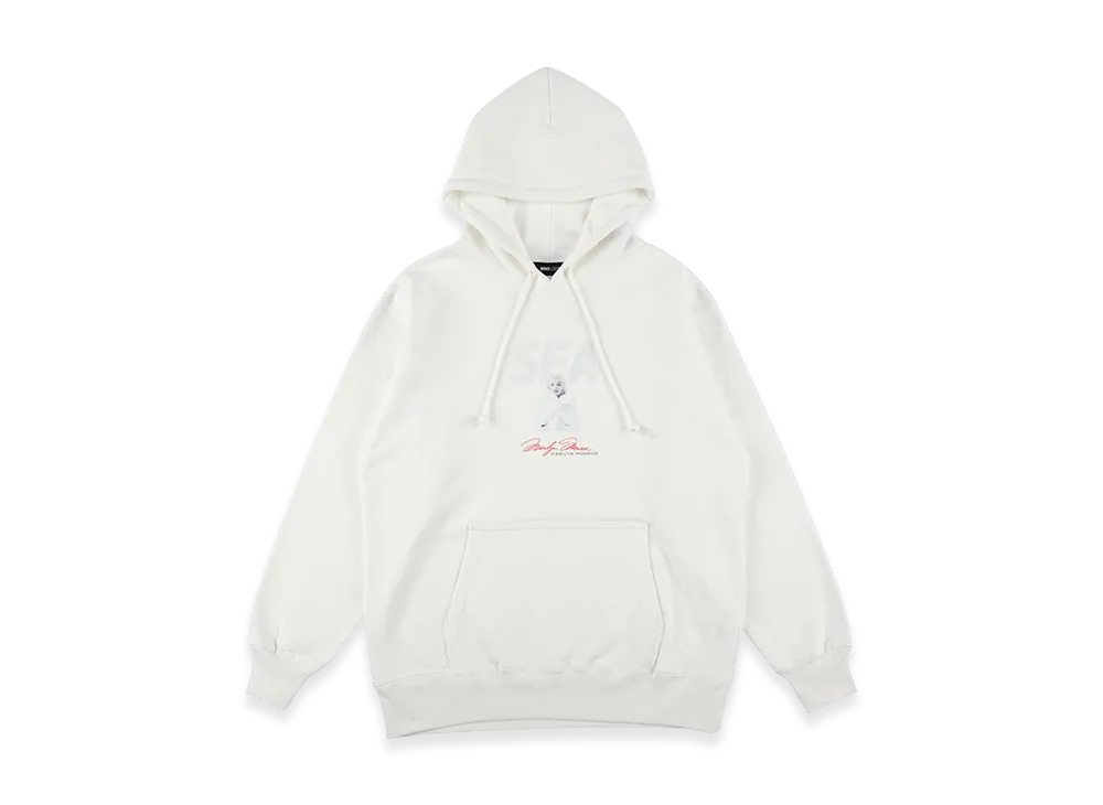 WIND AND SEA x Marilyn Monroe Winter Hooded Sweat "White"