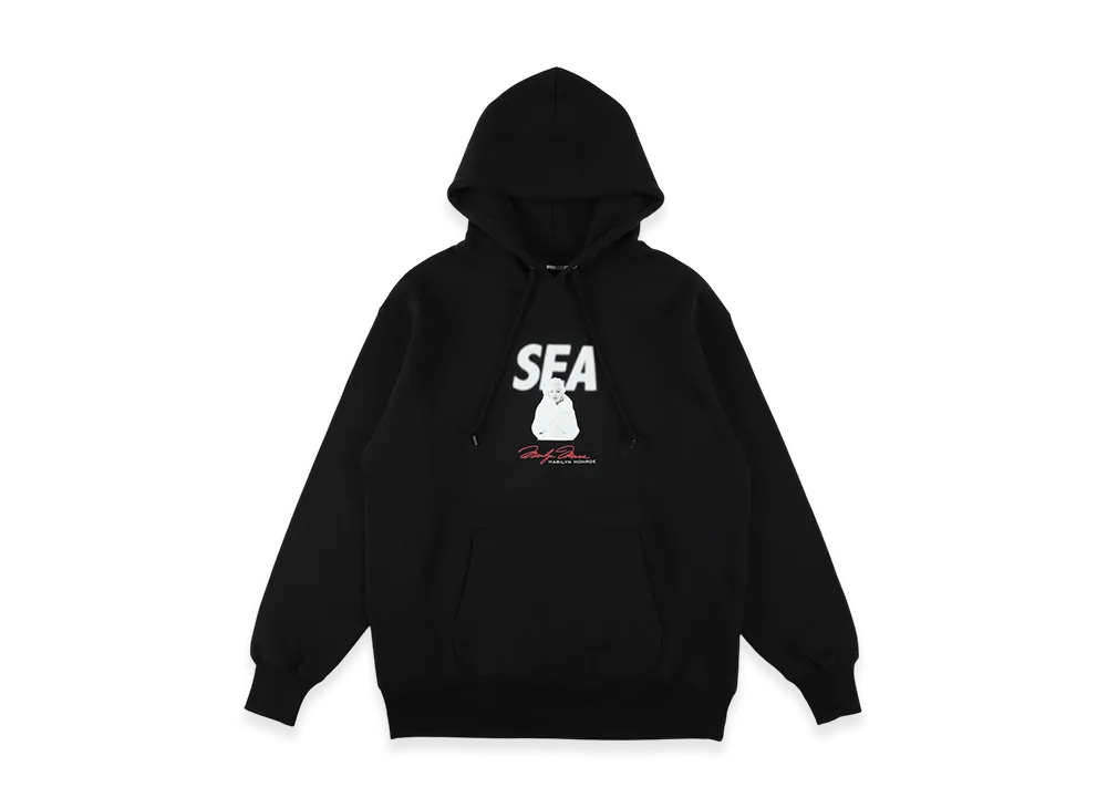 WIND AND SEA x Marilyn Monroe Winter Hooded Sweat "Black"