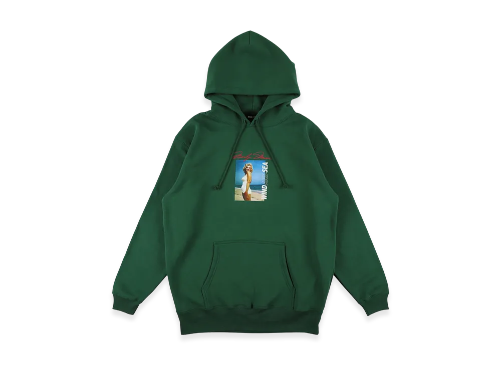 WIND AND SEA x Marilyn Monroe Beach Hooded Sweat Shirt "Green"