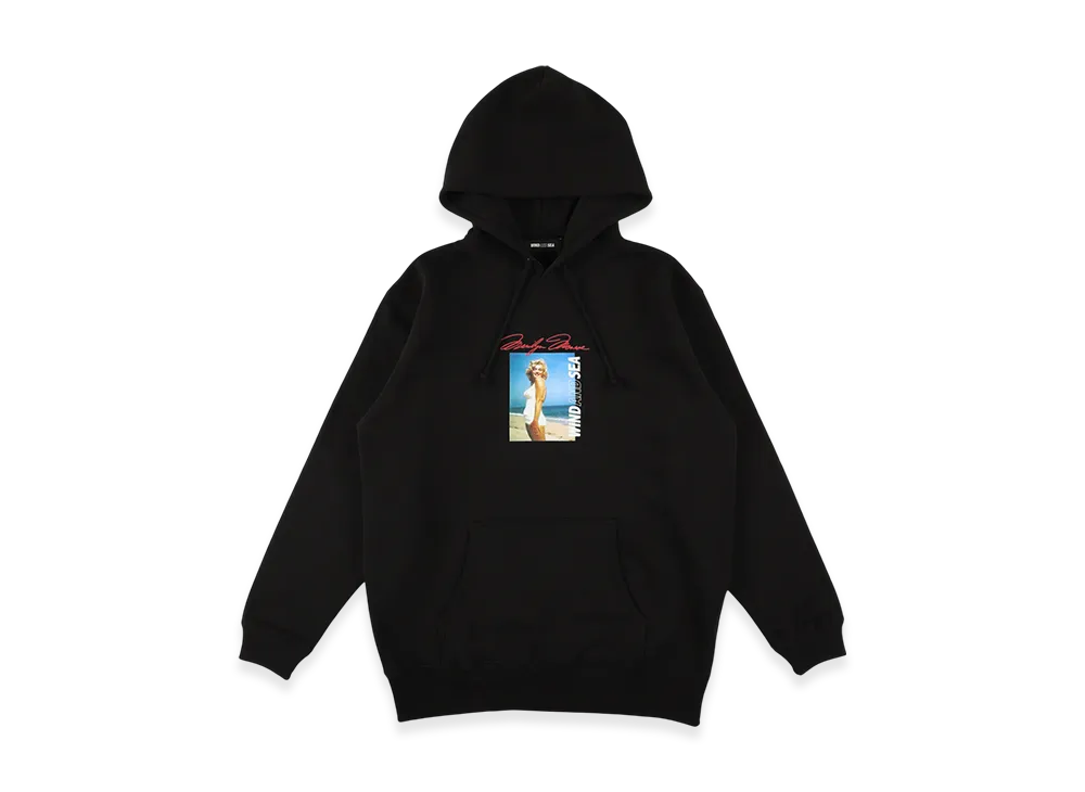 WIND AND SEA x Marilyn Monroe Beach Hooded Sweat Shirt "Black"