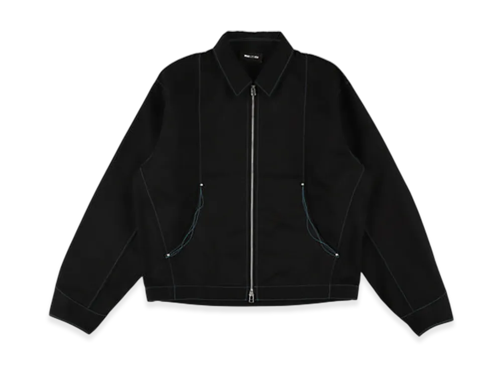 WIND AND SEA Wave Blue Stitch Jacket "Black"