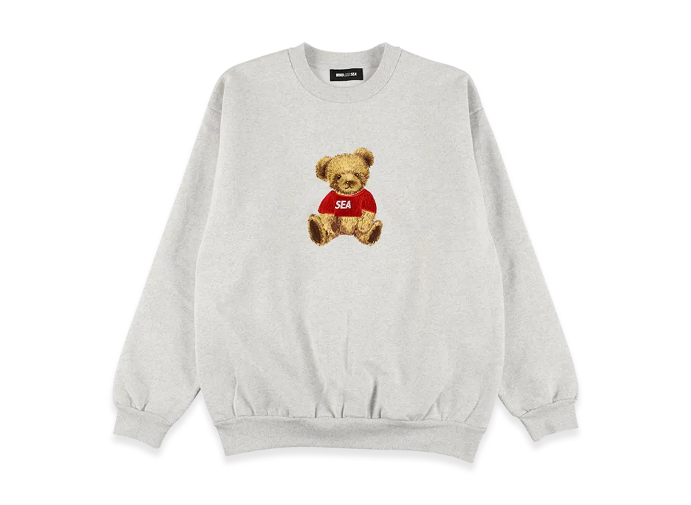 WIND AND SEA Bear Crew Neck Sweatshirt "Gray"
