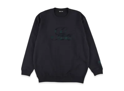 WIND AND SEA Script Crew Neck Sweatshirt "Navy"