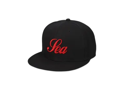 WIND AND SEA Script Cap "Black"