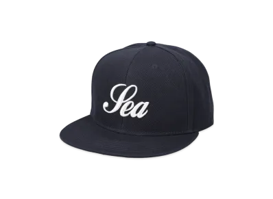 WIND AND SEA Script Cap "Navy"