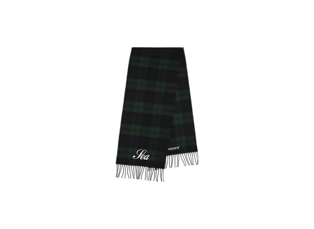 WIND AND SEA Script Black Watch Mufller "Mix"